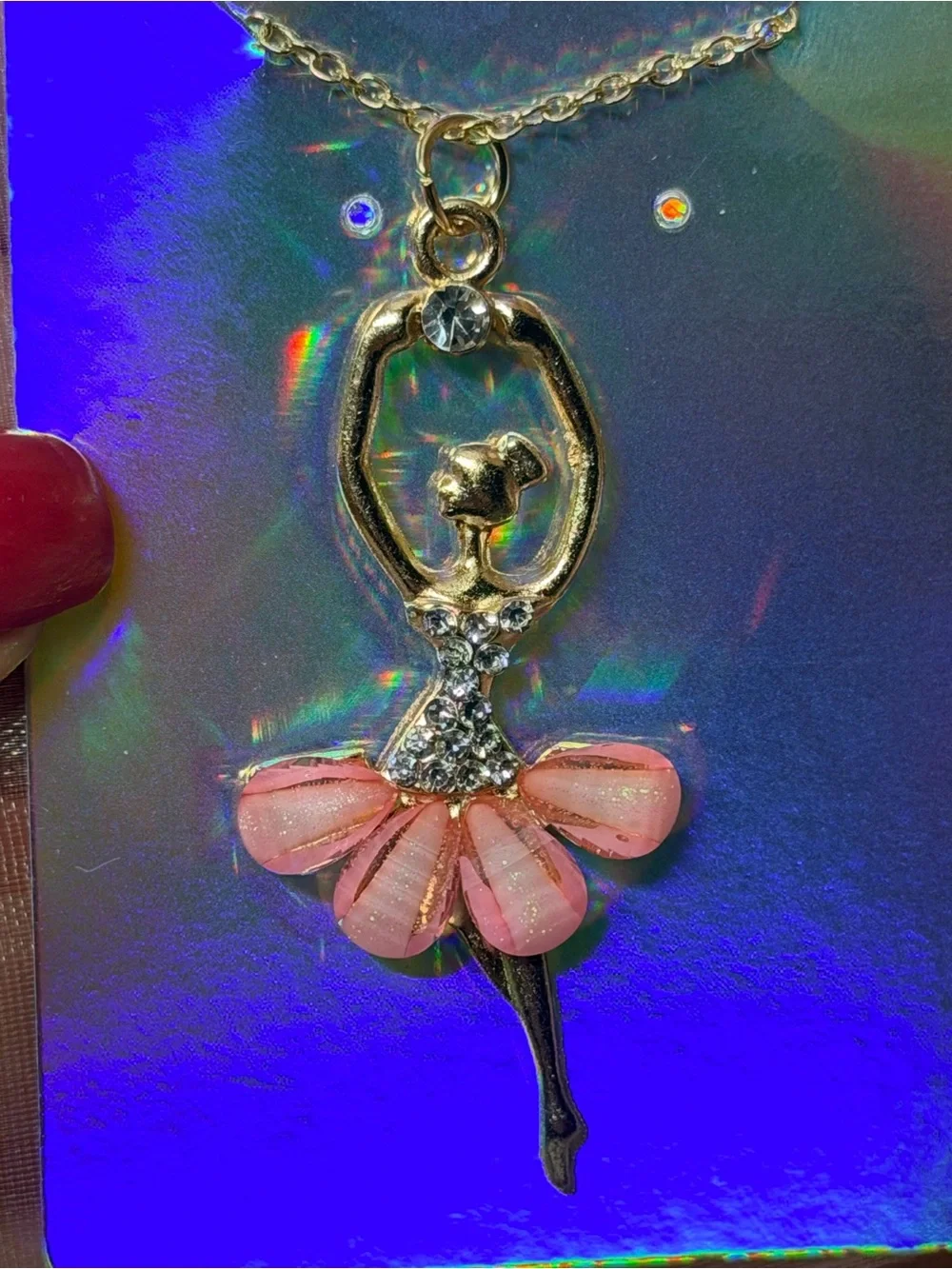 Ballet Dancer Journal, Pendant Necklace and earrings